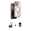 MARSİLYAN™- iPhone 16 Pro Max Kılıf Zirve Klasik Prime - Siyah Buffer Hayalet Cam Ekran Koruyucu + Bilvis Titan Kamera Lens - SH