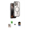MARSİLYAN™- iPhone 16 Pro Max Kılıf Zirve Klasik Prime - Siyah Buffer Hayalet Cam Ekran Koruyucu + Raze Metal Kamera Lens - NLGY