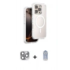 MARSİLYAN™- iPhone 16 Pro Max Kılıf Zirve Klasik Prime - Siyah Joko Magic 5D Cam + Pers Alüminyum Kamera Lens - GI