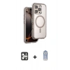 MARSİLYAN™- iPhone 16 Pro Max Kılıf Zirve Klasik Prime - Siyah Joko Magic 5D Cam + PVD Metal Kamera Lens - GS