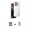 MARSİLYAN™- iPhone 16 Pro Max Kılıf Zirve Klasik Prime - Siyah Joko Magic 5D Cam + PVD Metal Kamera Lens - GS