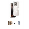 MARSİLYAN™- iPhone 16 Pro Max Kılıf Zirve Klasik Prime - Siyah Joko Magic 5D Cam + Pers Alüminyum Kamera Lens - CLTM