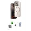 MARSİLYAN™- iPhone 16 Pro Max Kılıf Zirve Klasik Prime - Siyah Joko Magic 5D Cam + Raze Metal Kamera Lens - SH