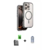 MARSİLYAN™- iPhone 16 Pro Max Kılıf Zirve Klasik Prime - Siyah Joko Magic 5D Cam + Raze Metal Kamera Lens - SH