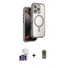 MARSİLYAN™- iPhone 16 Pro Max Kılıf Zirve Klasik Prime - Siyah Joko Magic 5D Hayalet Cam + Bilvis Titan Kamera Lens - GS