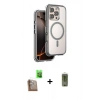 MARSİLYAN™- iPhone 16 Pro Max Kılıf Zirve Klasik Prime - Siyah Joko Magic 5D Hayalet Cam + Raze Metal Kamera Lens - CLTM