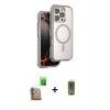 MARSİLYAN™- iPhone 16 Pro Max Kılıf Zirve Klasik Prime - Siyah Joko Magic 5D Hayalet Cam + Raze Metal Kamera Lens - CLTM
