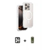 MARSİLYAN™- iPhone 16 Pro Max Kılıf Zirve Klasik Prime - Siyah Joko Magic 5D Hayalet Cam + PVD Metal Kamera Lens - GS