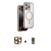 MARSİLYAN™- iPhone 16 Pro Max Kılıf Zirve Klasik Prime - Siyah Joko Magic 5D Hayalet Cam + Pers Alüminyum Kamera Lens - CLTM