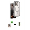 MARSİLYAN™- iPhone 16 Pro Max Kılıf Zirve Klasik Prime - Siyah Joko Magic 5D Hayalet Cam + Raze Metal Kamera Lens - NLGY