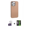 MARSİLYAN™- iPhone 16 Pro Max Kılıf Zirve Modern Prime - Şeffaf 360 Full Body Arka Koruyucu + Bilvis Titan Kamera Lens - GS