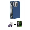 MARSİLYAN™- iPhone 16 Pro Max Kılıf Zirve Modern Prime - Şeffaf 360 Full Body Arka Koruyucu + Bilvis Titan Kamera Lens - GS