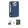 MARSİLYAN™- iPhone 16 Pro Max Kılıf Zirve Modern Prime - Şeffaf 360 Full Body Arka Koruyucu + Bilvis Titan Kamera Lens - TMGI