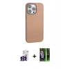 MARSİLYAN™- iPhone 16 Pro Max Kılıf Zirve Modern Prime - Şeffaf 360 Full Body Arka Koruyucu + Bilvis Titan Kamera Lens - TMGI