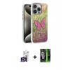 MARSİLYAN™- iPhone 16 Pro Max Kılıf Zirve Modern Prime - Şeffaf 360 Full Body Arka Koruyucu + Bilvis Titan Kamera Lens - TMGI