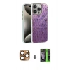 MARSİLYAN™- iPhone 16 Pro Max Kılıf Zirve Modern Prime - Şeffaf 360 Full Body Arka Koruyucu + Pers Alüminyum Kamera Lens - CLTM