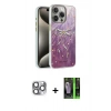 MARSİLYAN™- iPhone 16 Pro Max Kılıf Zirve Modern Prime - Şeffaf 360 Full Body Arka Koruyucu + Pers Alüminyum Kamera Lens - GI