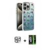 MARSİLYAN™- iPhone 16 Pro Max Kılıf Zirve Modern Prime - Şeffaf 360 Full Body Arka Koruyucu + Pers Alüminyum Kamera Lens - GI