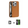 MARSİLYAN™- iPhone 16 Pro Max Kılıf Zirve Modern Prime - Şeffaf 360 Full Body Arka Koruyucu + PVD Metal Kamera Lens - GS