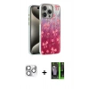 MARSİLYAN™- iPhone 16 Pro Max Kılıf Zirve Modern Prime - Şeffaf 360 Full Body Arka Koruyucu + Pers Alüminyum Kamera Lens - GS