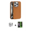 MARSİLYAN™- iPhone 16 Pro Max Kılıf Zirve Modern Prime - Şeffaf 360 Full Body Arka Koruyucu + Pers Alüminyum Kamera Lens - GS