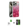MARSİLYAN™- iPhone 16 Pro Max Kılıf Zirve Modern Prime - Şeffaf 360 Full Body Arka Koruyucu + Raze Metal Kamera Lens - BZ