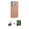 MARSİLYAN™- iPhone 16 Pro Max Kılıf Zirve Modern Prime - Şeffaf 360 Full Body Arka Koruyucu + Siyah Bilvis Titan Kamera Lens