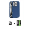 MARSİLYAN™- iPhone 16 Pro Max Kılıf Zirve Modern Prime - Şeffaf 360 Full Body Arka Koruyucu + PVD Metal Kamera Lens - SH