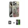 MARSİLYAN™- iPhone 16 Pro Max Kılıf Zirve Modern Prime - Şeffaf 360 Full Body Arka Koruyucu + Siyah PVD Metal Kamera Lens