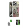 MARSİLYAN™- iPhone 16 Pro Max Kılıf Zirve Modern Prime - Şeffaf 360 Full Body Arka Koruyucu + Raze Metal Kamera Lens - SH