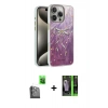 MARSİLYAN™- iPhone 16 Pro Max Kılıf Zirve Modern Prime - Şeffaf 360 Full Body Arka Koruyucu + Raze Metal Kamera Lens - SH