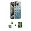 MARSİLYAN™- iPhone 16 Pro Max Kılıf Zirve Modern Prime - Şeffaf 360 Full Body Arka Koruyucu + Raze Metal Kamera Lens - SH