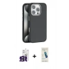 MARSİLYAN™- iPhone 16 Pro Max Kılıf Zirve Modern Prime - Şeffaf Pasifik Cam Ekran Koruyucu + Bilvis Titan Kamera Lens - SH