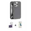 MARSİLYAN™- iPhone 16 Pro Max Kılıf Zirve Modern Prime - Şeffaf Pasifik Cam Ekran Koruyucu + Bilvis Titan Kamera Lens - SH