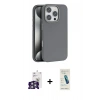 MARSİLYAN™- iPhone 16 Pro Max Kılıf Zirve Modern Prime - Şeffaf Pasifik Cam Ekran Koruyucu + Bilvis Titan Kamera Lens - GS