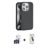 MARSİLYAN™- iPhone 16 Pro Max Kılıf Zirve Modern Prime - Şeffaf Pasifik Cam Ekran Koruyucu + Bilvis Titan Kamera Lens - GS