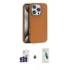 MARSİLYAN™- iPhone 16 Pro Max Kılıf Zirve Modern Prime - Şeffaf Pasifik Cam Ekran Koruyucu + Bilvis Titan Kamera Lens - GS
