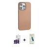 MARSİLYAN™- iPhone 16 Pro Max Kılıf Zirve Modern Prime - Şeffaf Pasifik Cam Ekran Koruyucu + Bilvis Titan Kamera Lens - SH