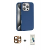 MARSİLYAN™- iPhone 16 Pro Max Kılıf Zirve Modern Prime - Şeffaf Pasifik Cam Ekran Koruyucu + Pers Alüminyum Kamera Lens - CLTM