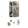 MARSİLYAN™- iPhone 16 Pro Max Kılıf Zirve Modern Prime - Şeffaf Pasifik Cam Ekran Koruyucu + Raze Metal Kamera Lens - CLTM