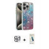 MARSİLYAN™- iPhone 16 Pro Max Kılıf Zirve Modern Prime - Şeffaf Pasifik Cam Ekran Koruyucu + Pers Alüminyum Kamera Lens - GI