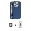 MARSİLYAN™- iPhone 16 Pro Max Kılıf Zirve Modern Prime - Şeffaf Pasifik Cam Ekran Koruyucu + PVD Metal Kamera Lens - GS