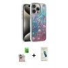 MARSİLYAN™- iPhone 16 Pro Max Kılıf Zirve Modern Prime - Şeffaf Pasifik Cam Ekran Koruyucu + Raze Metal Kamera Lens - NLGY