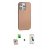 MARSİLYAN™- iPhone 16 Pro Max Kılıf Zirve Modern Prime - Şeffaf Pasifik Cam Ekran Koruyucu + Raze Metal Kamera Lens - NLGY