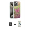 MARSİLYAN™- iPhone 16 Pro Max Kılıf Zirve Modern Prime - Şeffaf Pasifik Cam Ekran Koruyucu + PVD Metal Kamera Lens - SH
