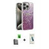 MARSİLYAN™- iPhone 16 Pro Max Kılıf Zirve Modern Prime - Şeffaf Pasifik Cam Ekran Koruyucu + Raze Metal Kamera Lens - SH