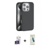 MARSİLYAN™- iPhone 16 Pro Max Kılıf Zirve Modern Prime - Şeffaf Pasifik Cam Ekran Koruyucu + Bilvis Titan Kamera Lens - TMGI