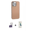MARSİLYAN™- iPhone 16 Pro Max Kılıf Zirve Modern Prime - Şeffaf Pasifik Cam Ekran Koruyucu + Bilvis Titan Kamera Lens - TMGI