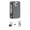 MARSİLYAN™- iPhone 16 Pro Max Kılıf Zirve Modern Prime - Şeffaf Pasifik Cam Ekran Koruyucu + Bilvis Titan Kamera Lens - TMGI
