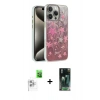 MARSİLYAN™- iPhone 16 Pro Max Kılıf Zirve Modern Prime - Siyah 360 Mat Full Body Arka Koruyucu + Raze Metal Kamera Lens - BZ